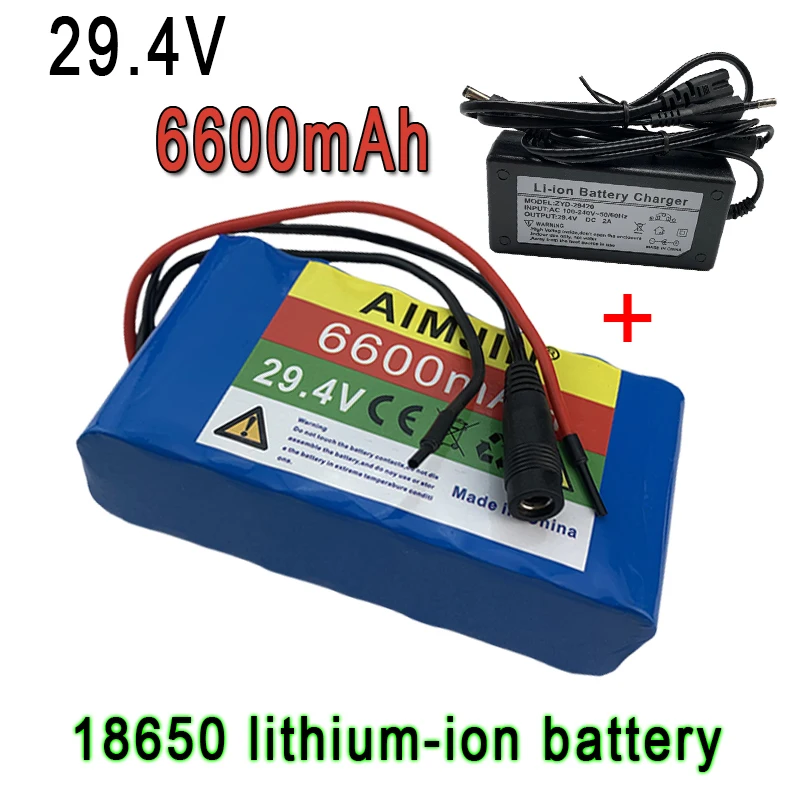 

7S2P 29.4V 6600mAh 18650 Battery Lithium Ion Battery For transportation equipment Outdoor Power Supplies etc