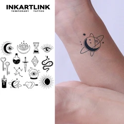 Simple small design temporary tattoo sticker, waterproof magic tattoo, lasts to 15 days fake tattoo, semi permanent tattoo