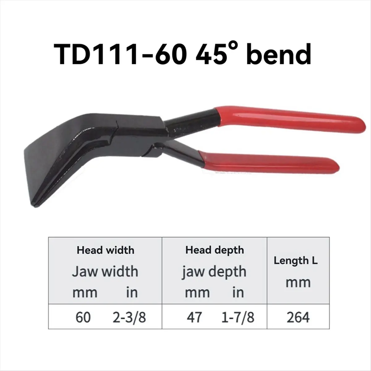 AS417 HAPPY^Hand Seamers Sheet Metal Tools Metal Bending Pliers for Bending and Flattening Sheet Metal TD111-60