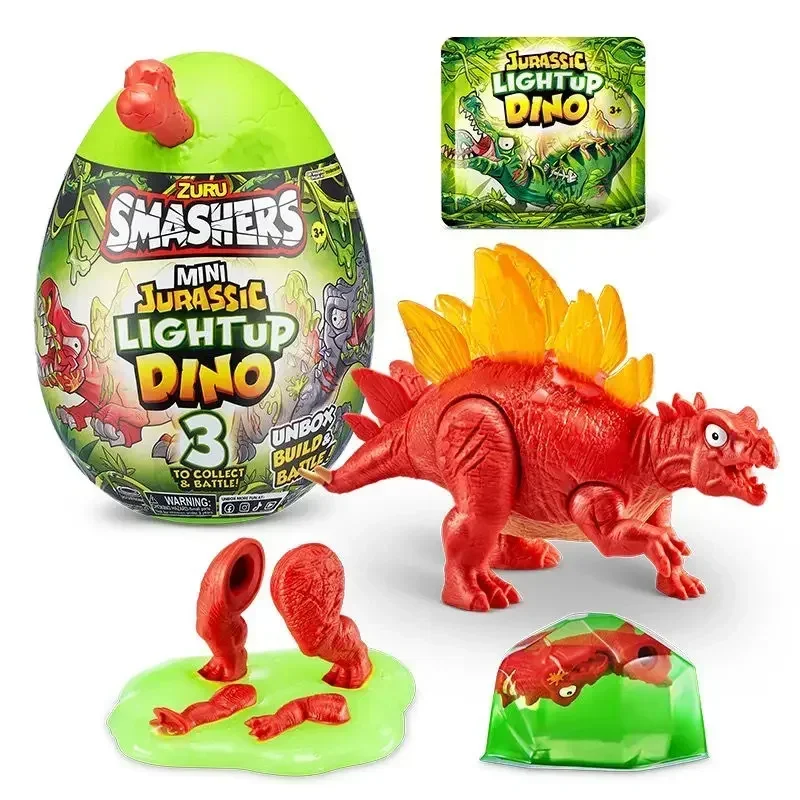 5rh Burst Boy Jurassic Archaeological Luminous Dinosaur Blind Box Egg Tide Play Decoration Boy Voice Glowing Toy Gifts