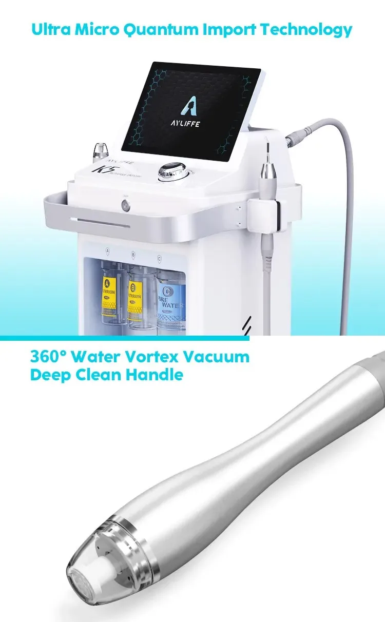 STLF LZS 2 w 1 Aqua Peel 360 Wodny Peeling Oczyszczanie Wągrów Ultradźwiękowy Peeling Wybielanie Ultradźwiękowy Peeling Wybielanie Twarzy M