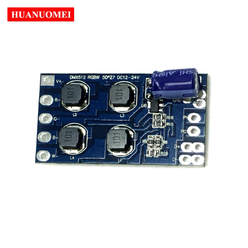 DM-101 4Channel RGBW DMX Constant Current Decoder DC12-24V input 300mA 600mA 4CH DM101 DMX512 Decoder for RGBW LED Light