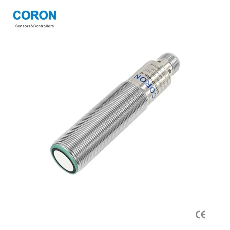 M18 Ultrasonic Liquid Level Sensor QR18-D100R-G 1m Distance  M12 Connector Cylindrical Reflective Sensor Silo Liquid Level