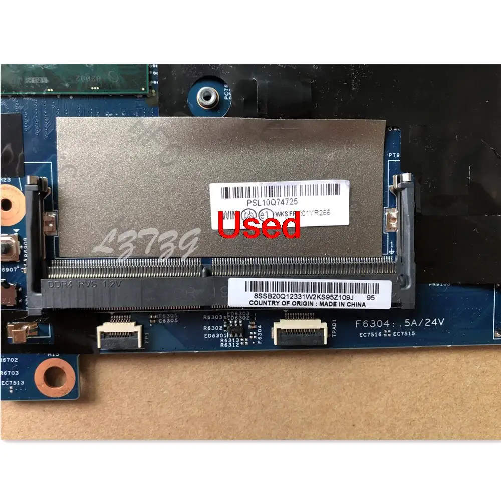 Used For Lenovo ThinkPad T580 Laptop Motherboard Main Board CPU I5-7300U UMA FRU 01YR266 01YR267 01YR268 01YR269