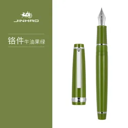 Jinhao 82 Candy Color Fountain Pen Gold Trim Acrylic Barrel Fine Nib for Writing Calligraphy Signature School A7282