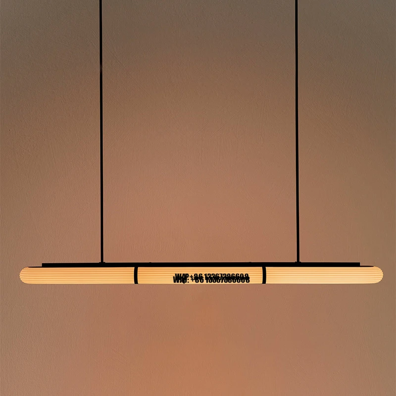 

Nordic Restaurant Acrylic Chandelier Modern Unique Designer Creative Cafe Decor Long Linear Acrylic Chandelier