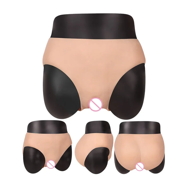 Simulated Silicone Fake Vagina Underwear Briefs Panties Hiding Penis For Dragqueen Cross-dress  Transgender Shemale Cosplay Gays