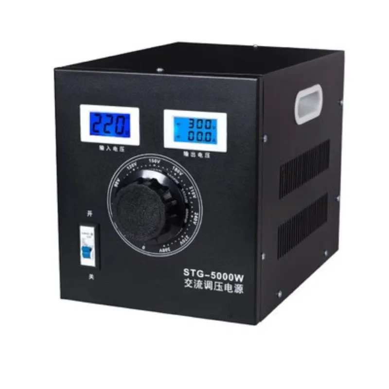 

STG5000W 220 В переменного тока, регулируемое напряжение от 0 до 300 В, автоматические регуляторы напряжения, трансформатор Variac, стабилизаторы напряжения