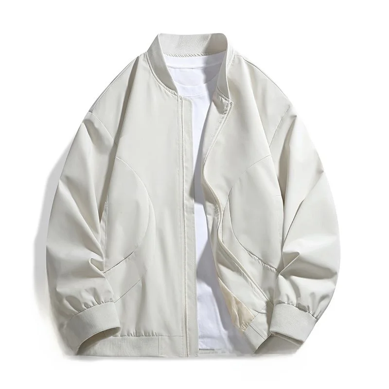 

Свободный крой, американский бейсбольный джет, мужской весенне-осенний сезон, новинка 2025, ветрозащитный полиэстер, нейлон Cosite, волокно, застежка-молния