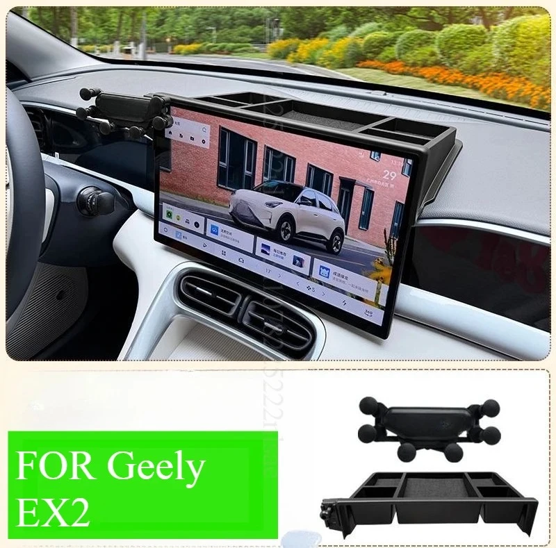

FOR Geely EX2 Geome GEME XingYuanScreen Car Mobile Phone Holder GPS Bracket Gravity Mount Support Auto Stand Accessories