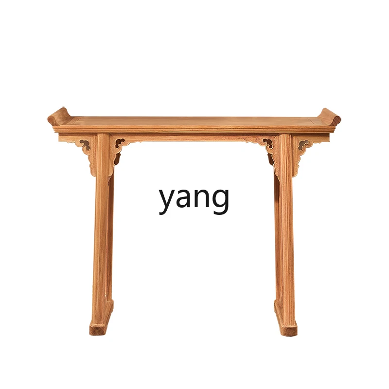 

LM strip case refined grinding log strip few solid wood table Buddhist platform small warping head case