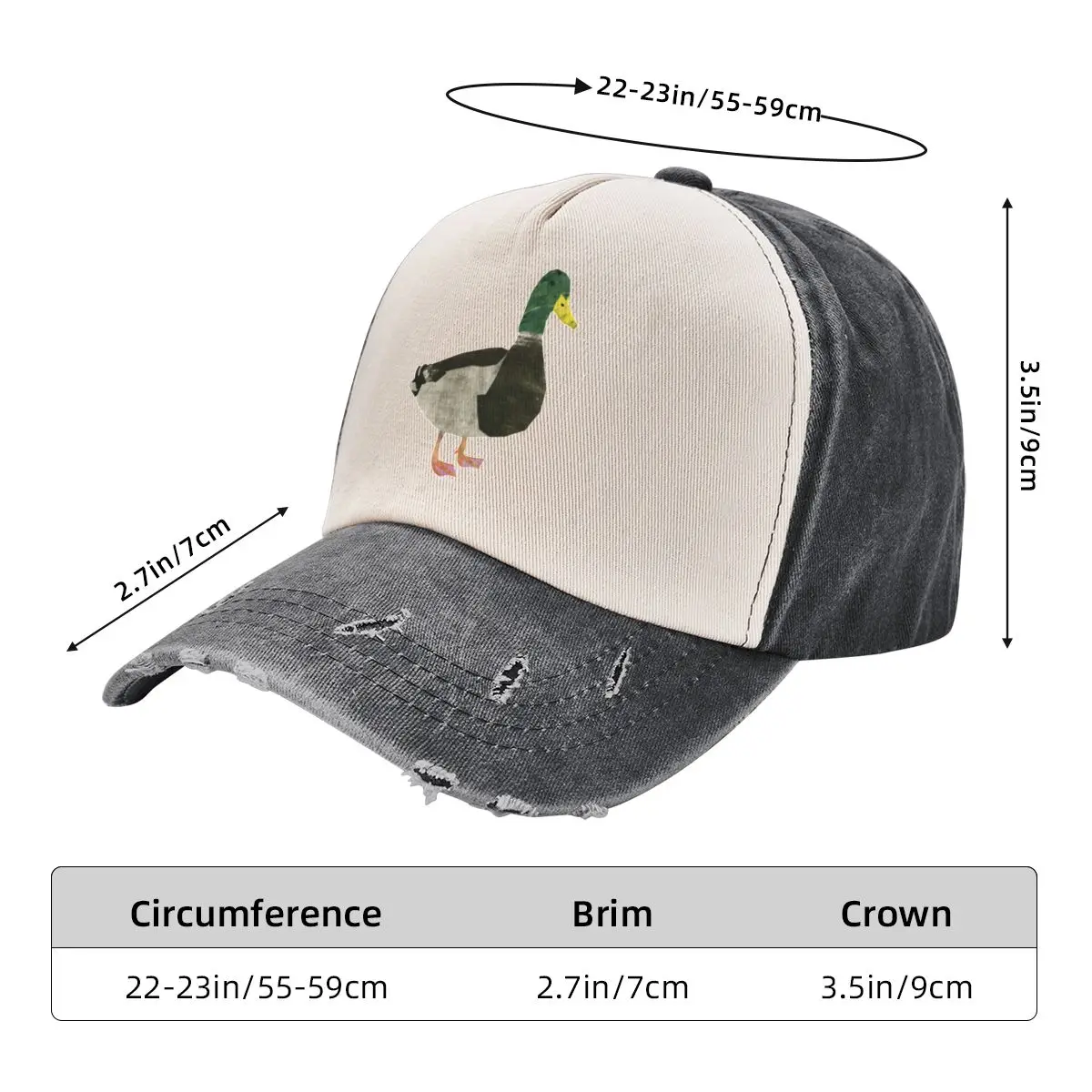 Duck Baseball Cap Snapback Cap Hat Man Luxury Women's Men's