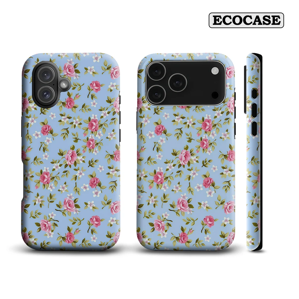 Vintage Floral Ditsy IPhone 17 Must-Haves Handyhülle für IPhone 17 16 15 14 13 12 11 Pro Max Plus Doppelschichtige Rückseite