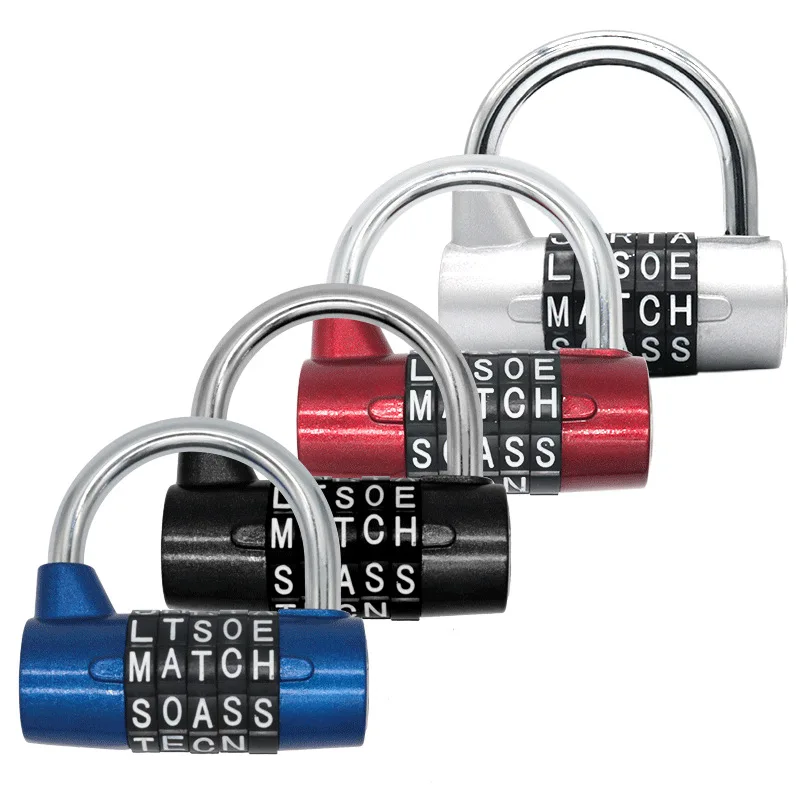 

Gym Lock, Password Lock, 4-digit Secret Code Wardrobe Door Lock, Student Dormitory Tool, Small Password Padlock