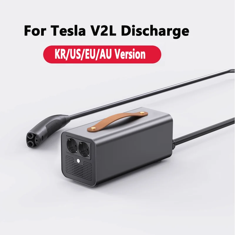 Décharge V2L pour Tesla modèle 3 Y X S EV, adaptateur de partage d'alimentation, décharge de batterie 3.5/5 KW, prise NACS CCS2 pour accessoires Tesla