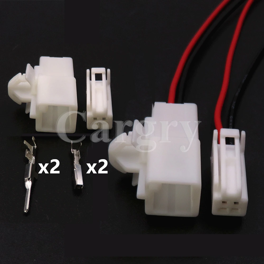 1 Set 2P 7283-5845 Car Light Lamp Unsealed Connector 7282-5845 AC Assembly Automobile Wiring Terminal Socket For Toyota