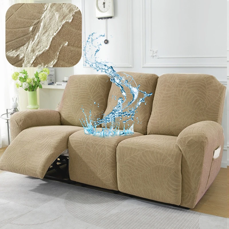 1/2/3 Seat Lazy Recliner Cover Stretch Waterproof Thickened Cheviot Sofa Slipcover Elastic Furniture Protector Couch Cover Home view 5