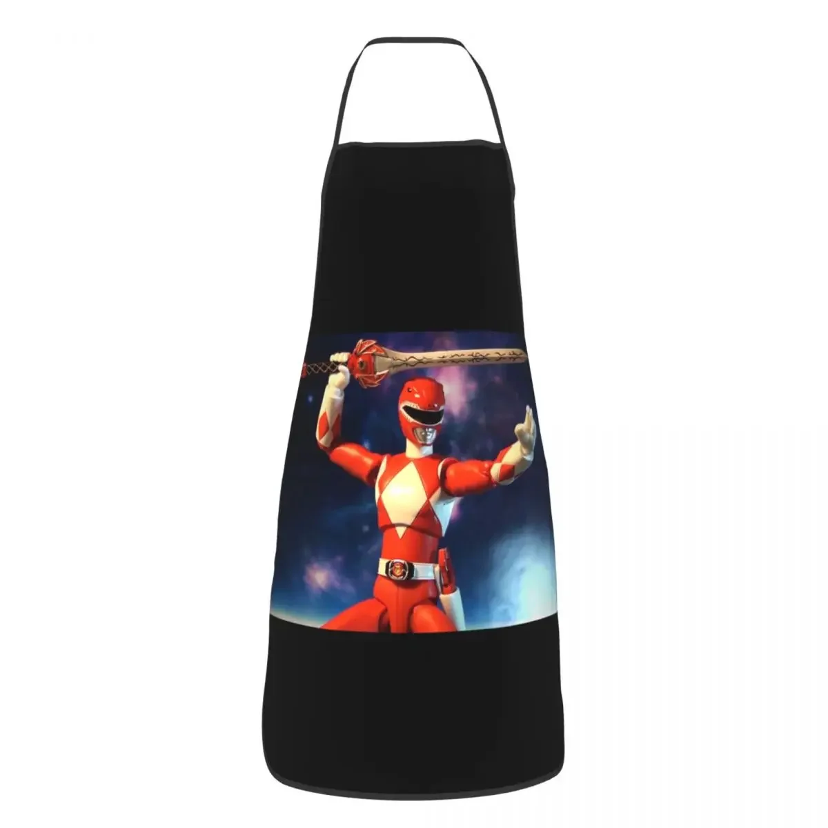 Mighty Morphin Power Ranger Apron Chef Cooking Cuisine Tablier Waterproof Bib Kitchen Cleaning Pinafore for Women Men Painting