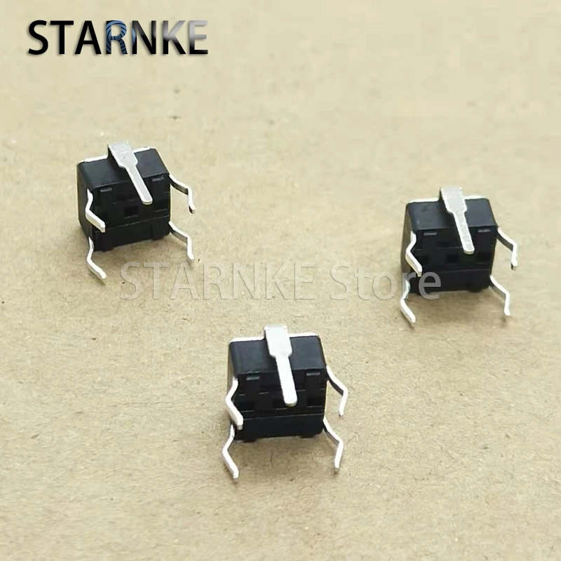 100PCS 6*6*4.3 Tactile Tact Switch 5Pins DIP Vertical Micro Switch Push Button Switch 6X6X4.3MM Copper Feet