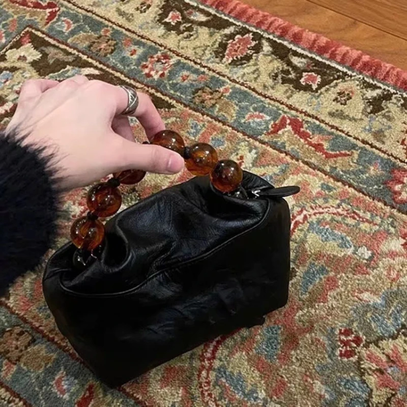 

Новые модные маленькие сумки через плечо с бисером для женщин, маленькая женская сумка из искусственной кожи, женские винтажные сумки и кошельки