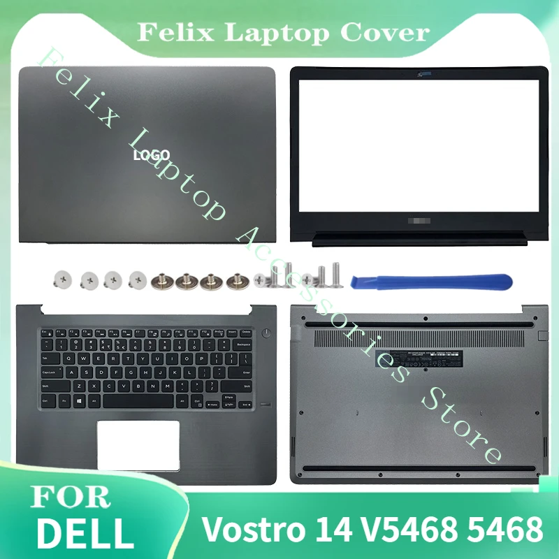 

For Dell Vostro 14 V5468 5468 LCD Rear Cover/LCD Front Bezel/Palmrest Keyboard/Bottom Base 07DYD6 05Y5Y1