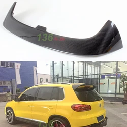 For Volkswagen VW Tiguan Spoiler 2009-2016 New Tiguan Car Tail Wing Decoration Carbon Fiber Rear Trunk Roof Spoiler