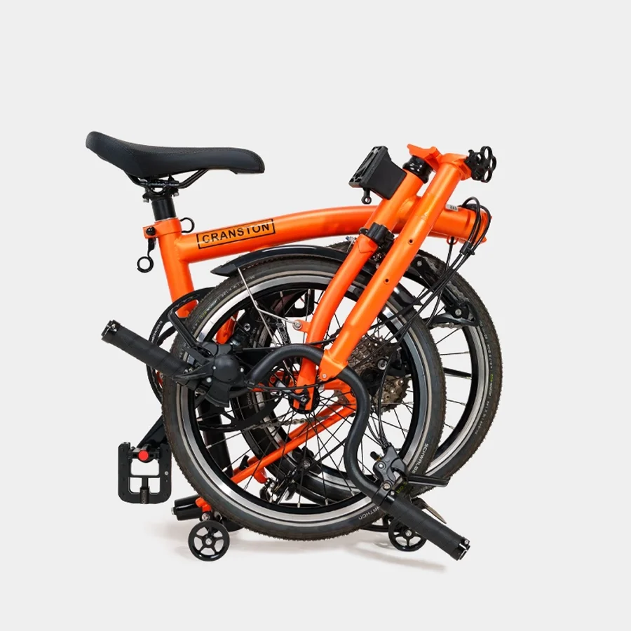 

CRANSTON 20 Inch 9-speed Folding Bicycle Chrome-molybdenum Steel Frame Dual Brakes Lightweight Cycling Mini City Bike