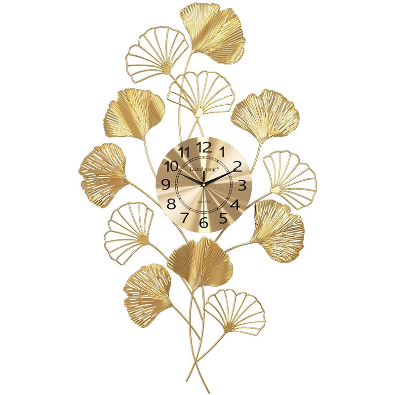 

The harvest season, Ginkgo Leaf Wall Clock