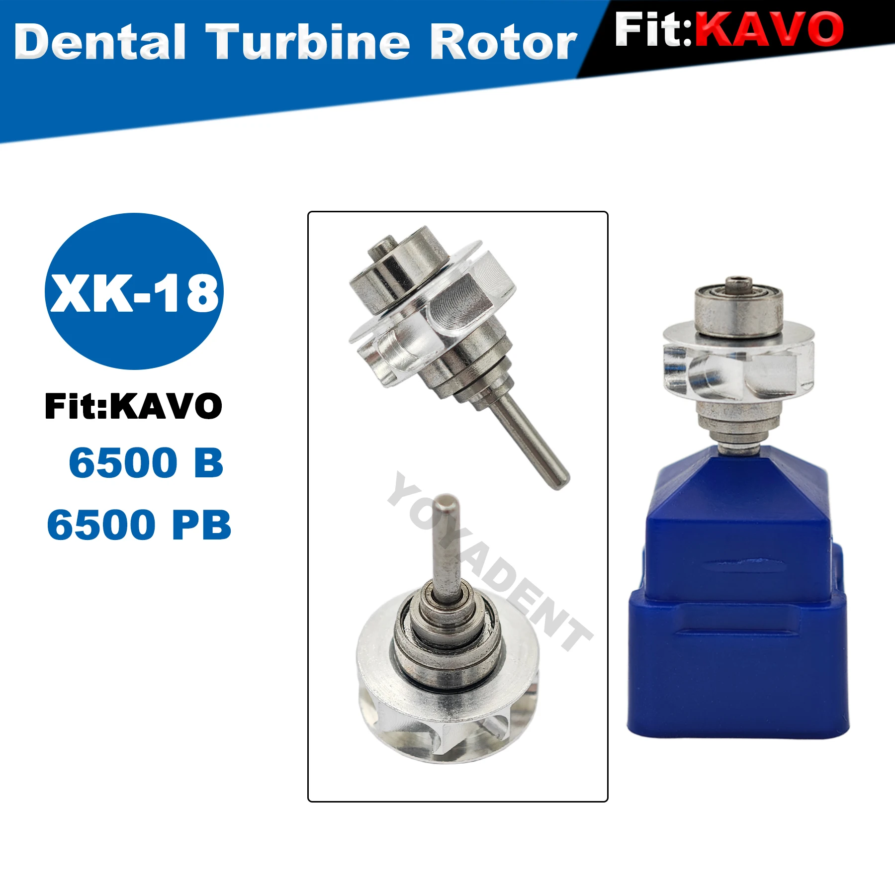 

Dental Handpiece Cartridge Air Rotor Fit KAVO 6500 B/6500 PB High Speed Turbine Accessories