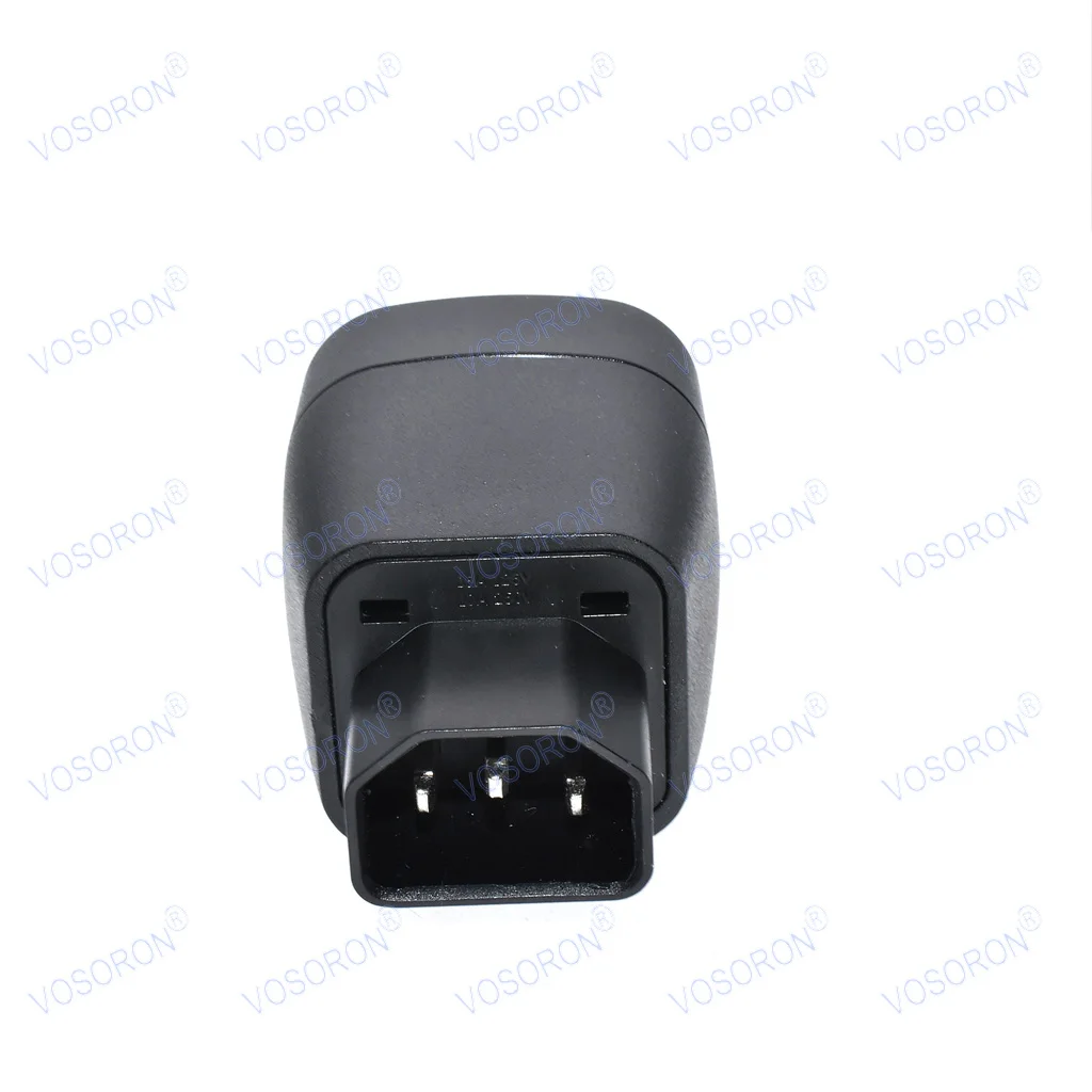 Euro to C14 3 pins Plug Adapter 10A 250V EU Germany to IEC60320 Male Conversion Converter Adapter For PDU UPS Cabinet