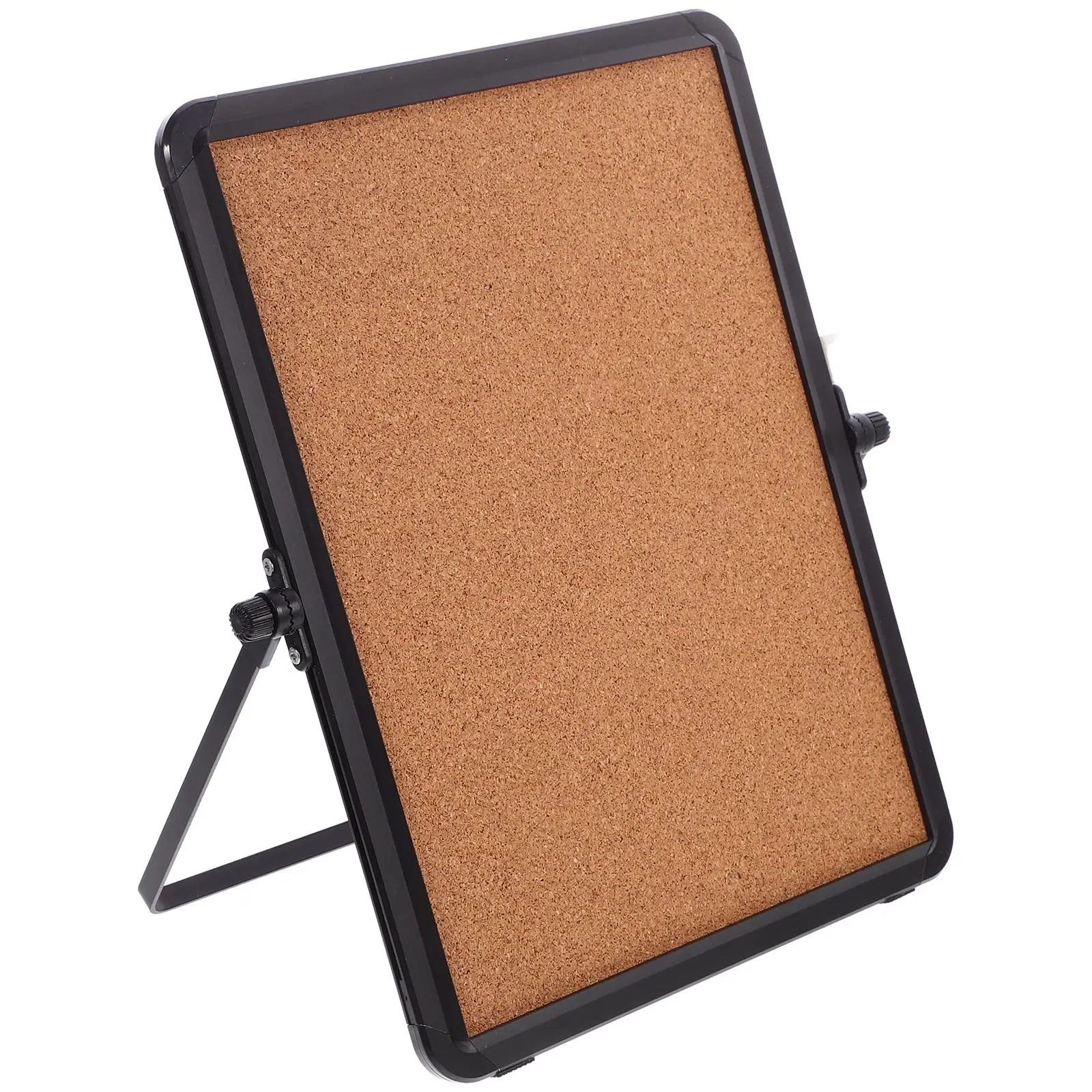Desktop Cork Board with Stand Message Corkboard Reminder Memorandum Aluminum Alloy