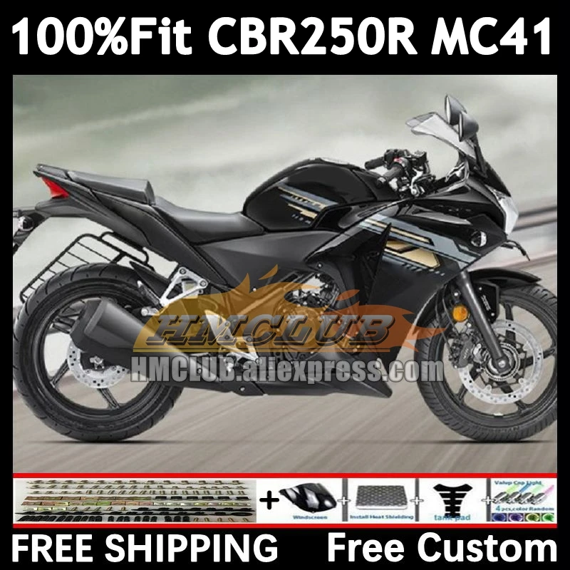 Injection For HONDA CBR250 R CBR250R MC41 11 12 13 14 15 100No.87 CBR gloss black 250R 250 R 2011 2012 2013 2014 2015 Fairings