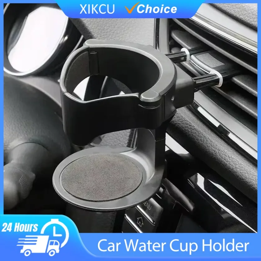 New Multifunctional Car Water Cup Holder Air Vent Outlet General Purpose Coffee Beverage Storage Holder Car Storage Organizer