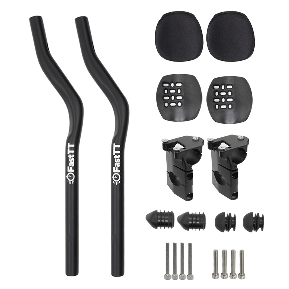 

FastTT-35/55 degree triathlon aerodynamic handlebar, diameter 22.2mm, length 380/420mm bicycle TT handlebar