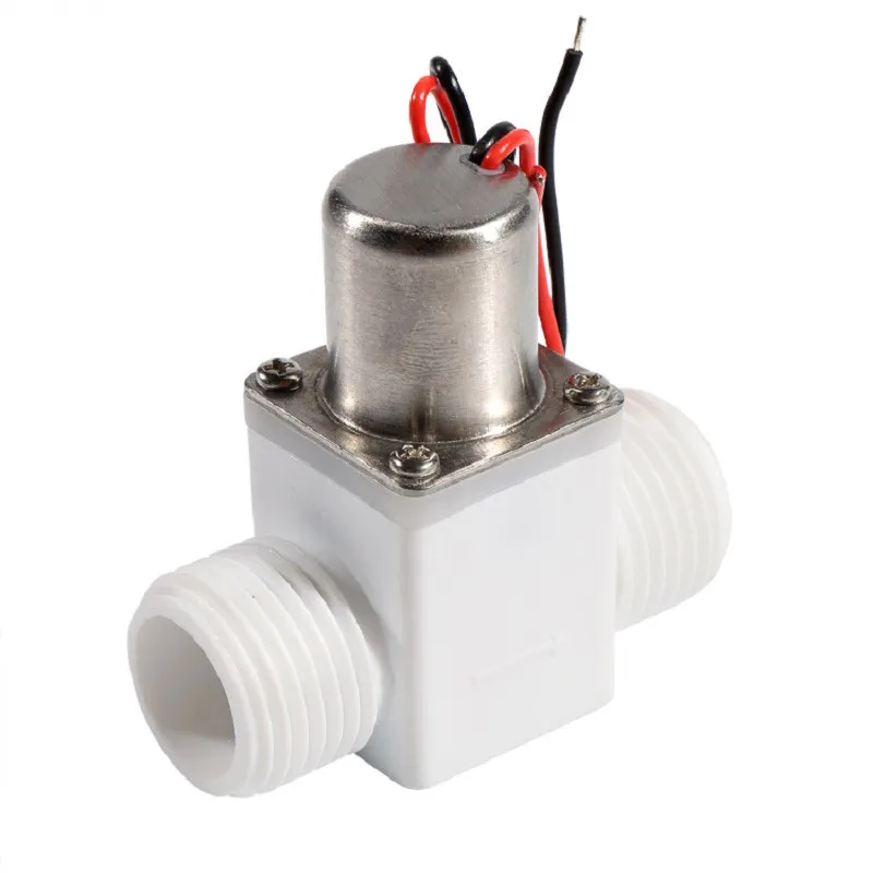 

1 шт. G1/2 "BSP наружная резьба односторонний Вход воды Индукционная сантехника бистабильный односторонний импульсный электромагнитный клапан DC 3,6-4,5 в