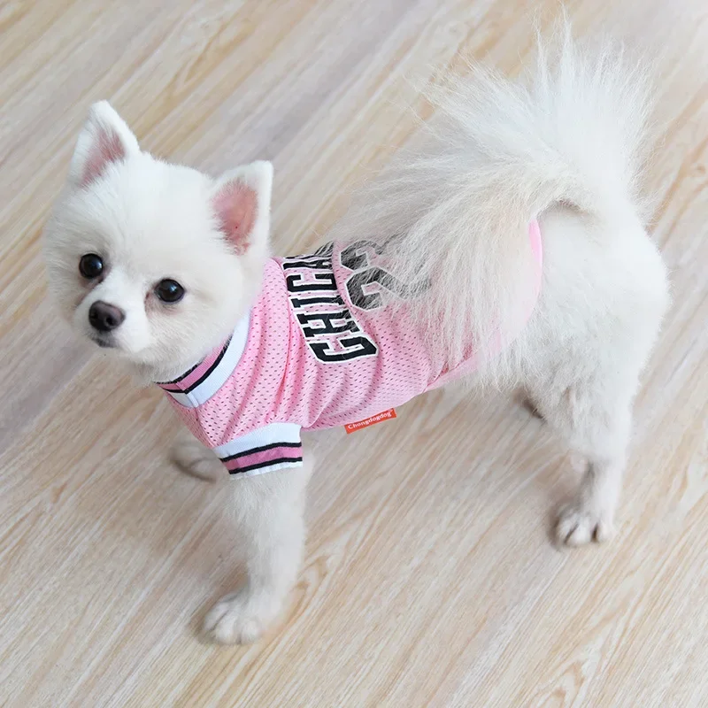 Dog Mesh Clothes Breathable Vest Schnauzer Teddy Sport Large Dog Pet Cat Shirts Clothing Puppy T-Shirts for Small Large Dogs
