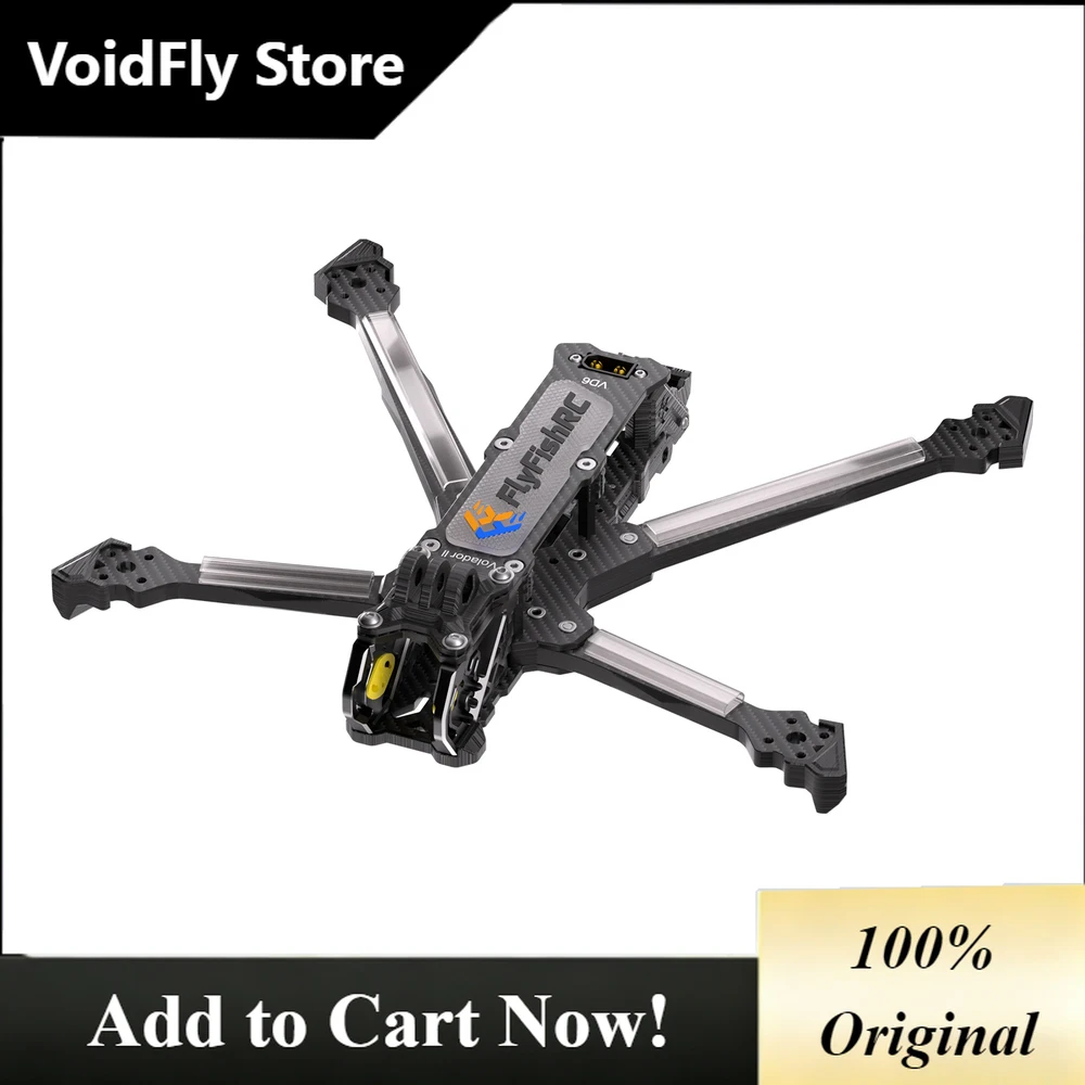 VoidFlyVD6 Deadcat Cinema Rig - O3/O4 Air Unit , 6MM Reinforced Arms, Zero Resonance Chassis, 260mm Compact X-Frame,FPV Dron