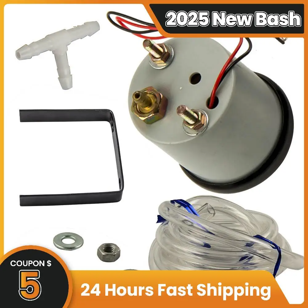 

2 /52mm Universal White Digital LED Turbo Boost Gauge for Car Truck SUV