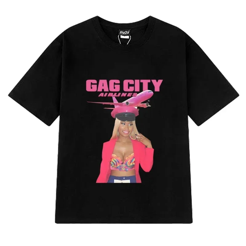 

Nicki Minaj Pink Friday Graphic black T shirt 2025 Men Women Fashion Hip Hop streetwear Unisex 100% Cotton short sleeve T-shirts
