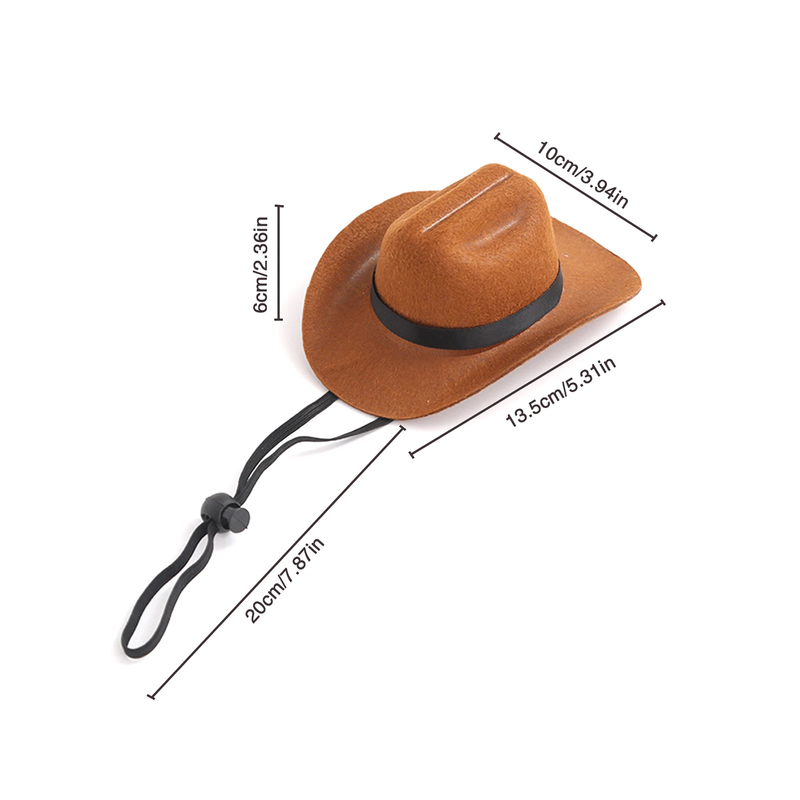 1pcCat cowboy hat Mini hat Dog cross dressing cowboy hat