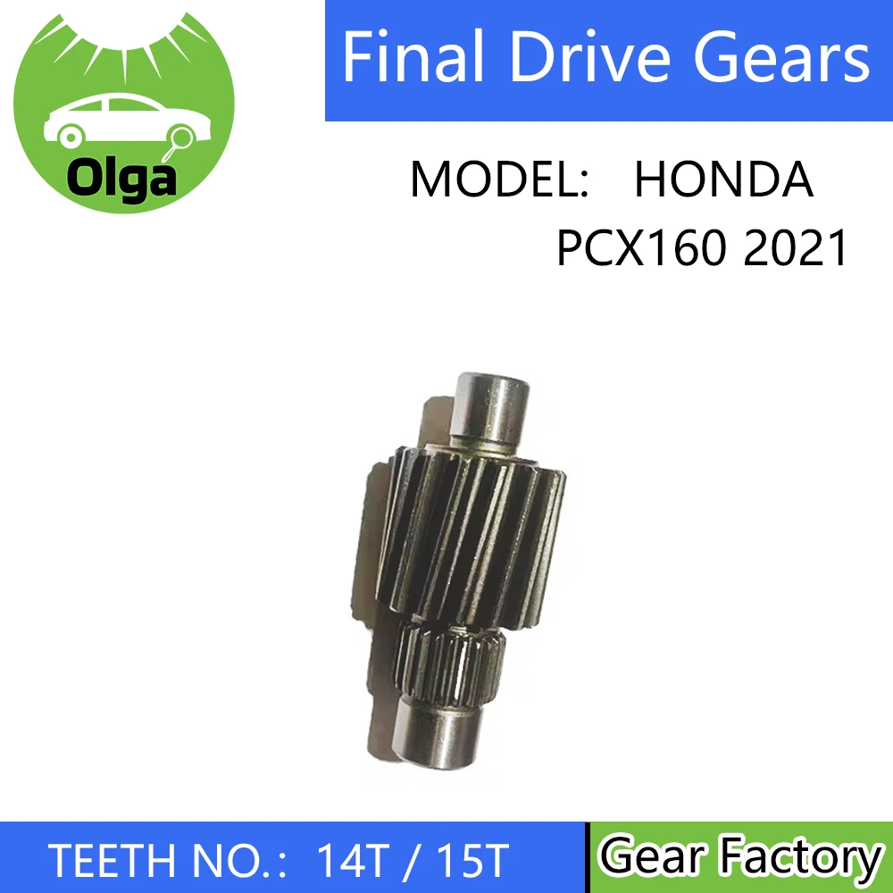 PCX160 14T PCX160 15T Scooter Pcx 160 Top Racing Secondary  Final Drive Gears 15T/14T For Honda Pcx160 2021 new