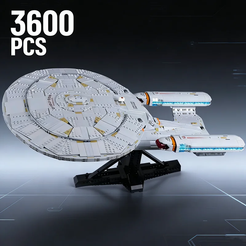 2026 caliente 3600 Uds MOC Star Space Trek barco bloques de construcción compatibles con juguetes modelo 10356 para regalo de cumpleaños para niños