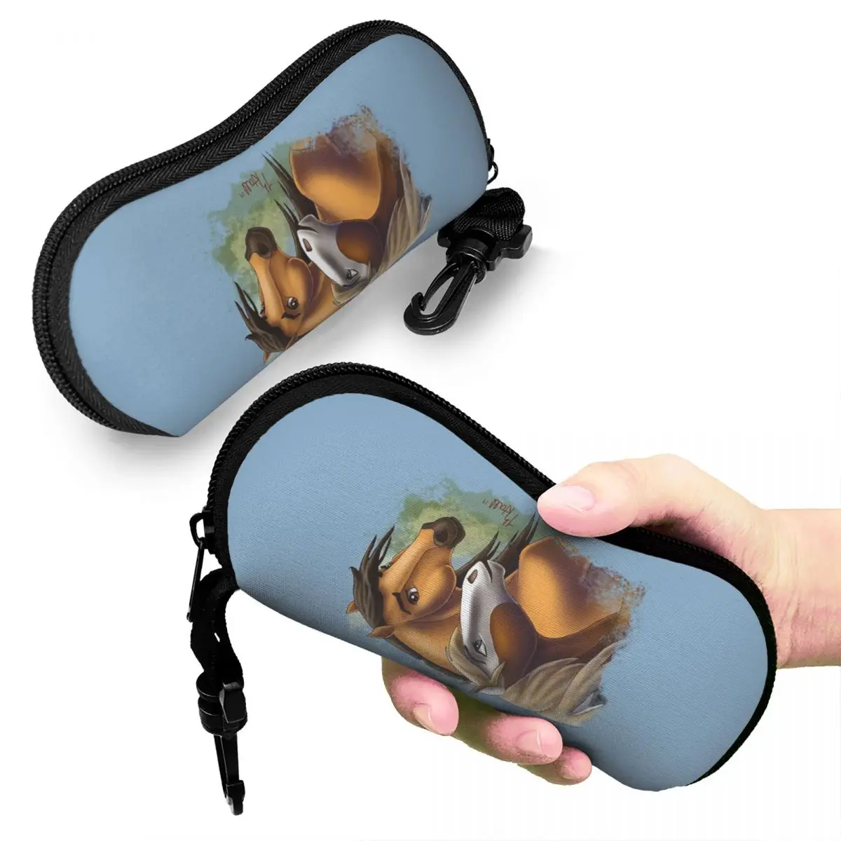 

Spirit And Rain - Love Found Us Shell Glasses Case Portable Sunglasses Box Women Men Soft Eyeglass Bag Pouch
