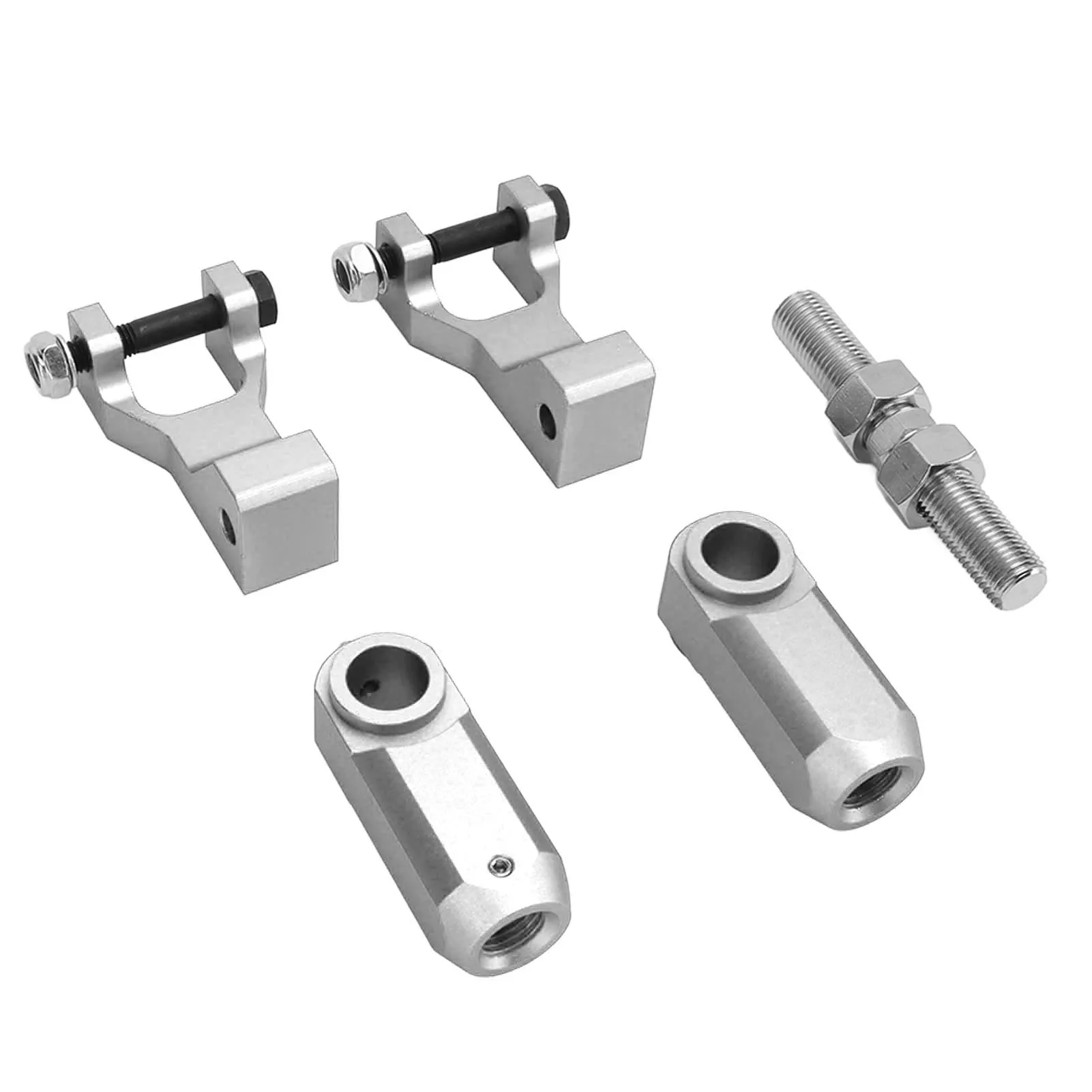 

5Pcs/Set ATV Front Rear Lowering Drop Kit - Aluminium Alloy, Silver, Replacement - for Raptor 350 660 700 - ATV Accessory