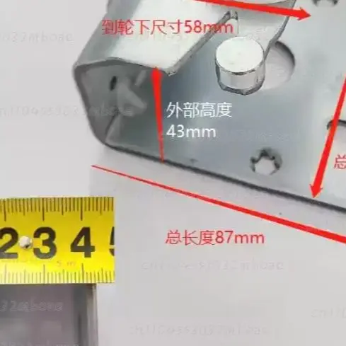 Model E008 Wardrobe Sliding Door Hanging Pulley External Door Wheel Smooth Track System Accessory Popular Sale