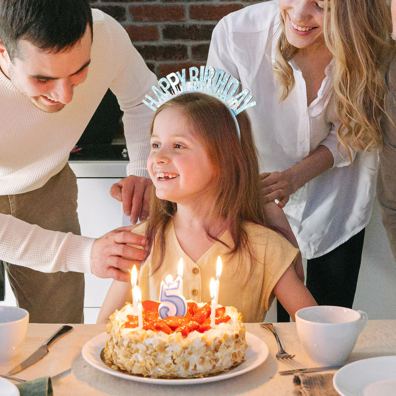 

Повязка для волос на день рождения с пайетками, изящное и стильное украшение для волос, праздничная повязка на голову, стильный очаровательный головной убор для женщин и девочек, праздничный аксессуар.