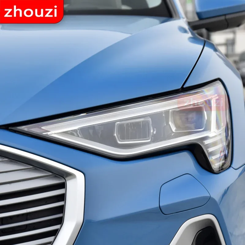 لأودي إترون كواترو 2020 سيارة العلوي تينت الدخان الأسود طبقة رقيقة واقية حماية شفافة ملصق من البولي يوريثان 2 قطعة اكسسوارات #5