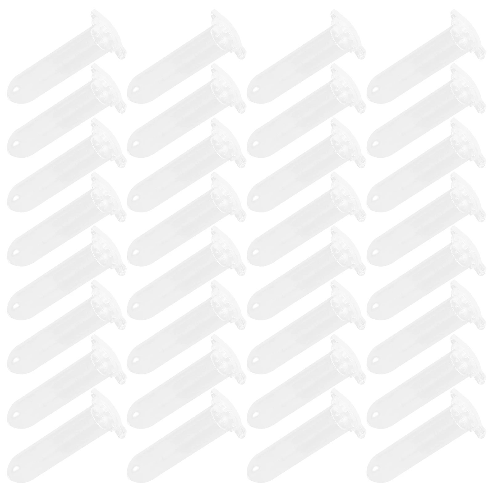 

500 pcs Tube with Cap Laboratory Plastic Leak Proof Micro Tubes for Sample Storage Experiment Test Clear