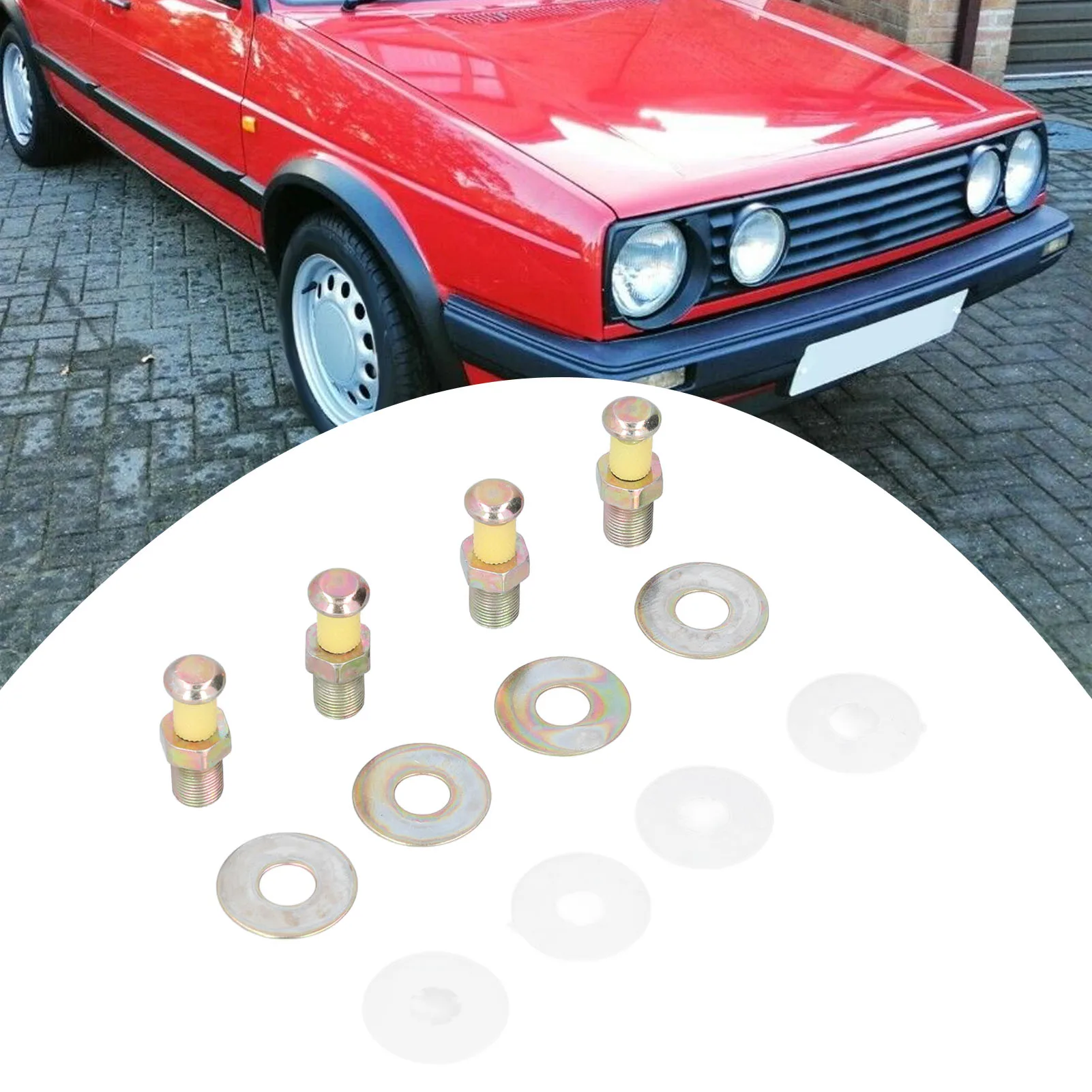 4 Stück Türschlossschrauben 357837034 Splinte ABS Metall Ersatz für CORRADO 1989-1995 Türschlossschrauben Ersatz für MK2 neu