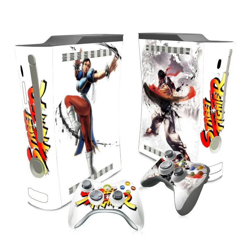 Piel para Xbox 360 fat, calcomanía de vinilo para todo el cuerpo, cubierta protectora, pegatina envolvente para consola gorda Xbox 360 y controlador inalámbrico